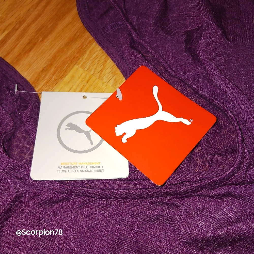 Puma Burn Out Layer Dry Cell Work Out Tee Size Med for Women - Picture 2 of 7